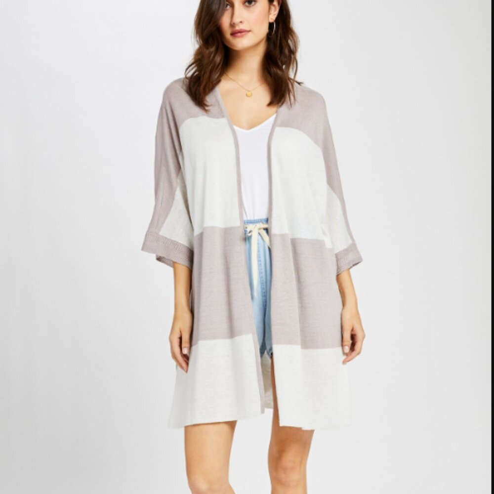 Gentle Fawn Vela Cardigan lightweight linen blend coverup‎ M